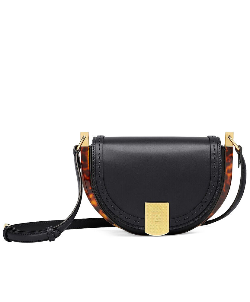 Fendi Moonlight Iconic FF Handbag 8BT346 Black